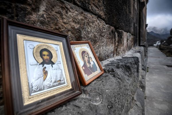 Azərbaycanın Laçın rayonun Husulu kəndində Ağoğlan məbədi-monastırı - Sputnik Азербайджан