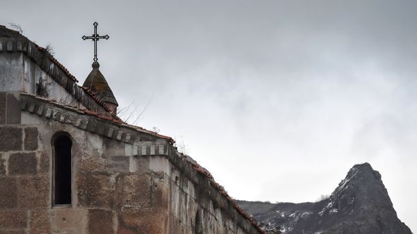 Azərbaycanın Laçın rayonun Husulu kəndində Ağoğlan məbədi-monastırı - Sputnik Азербайджан