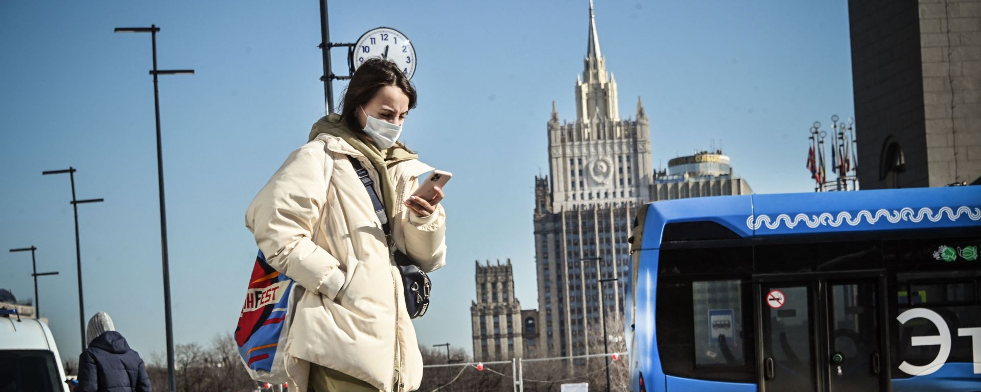 Ситуация в связи с эпидемиологической обстановкой в России, фото из архива - Sputnik Азербайджан, 1920, 30.03.2021