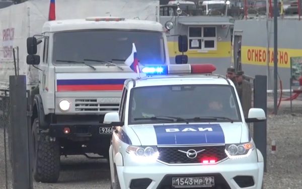 Доставка гуманитарного груза в Кельбаджарский район - Sputnik Азербайджан