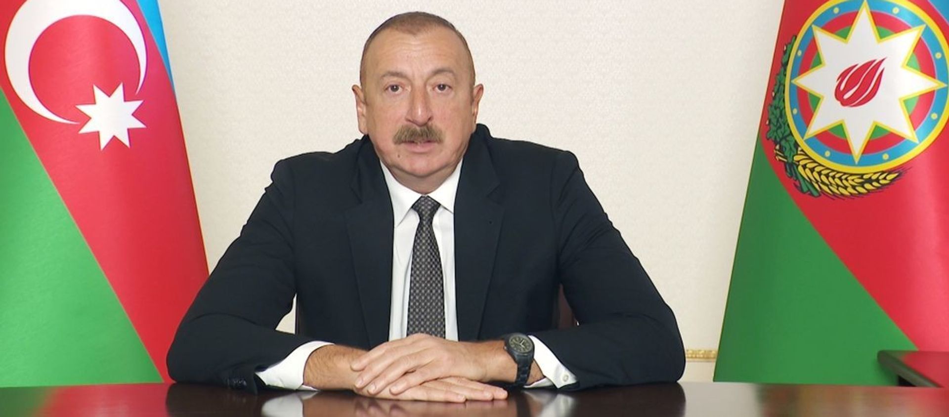 Президент Азербайджана Ильхам Алиев Президент Азербайджана Ильхам Алиев - Sputnik Азербайджан, 1920, 06.04.2021