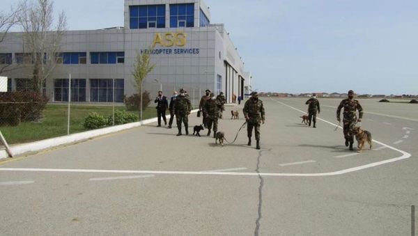 Zabrat Hava Limanı ərazisində təlim - Sputnik Азербайджан