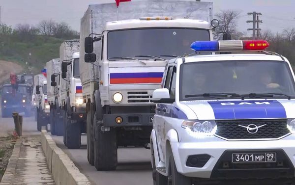 Доставка гуманитарного груза в Кельбаджарский район - Sputnik Азербайджан