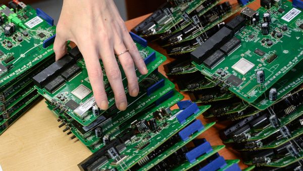 Участок штыревого монтажа, фото из архива - Sputnik Азербайджан