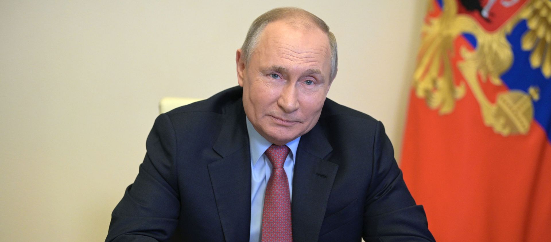 29 апреля 2021. Президент РФ Владимир Путин во время встречи в режиме видеоконференции - Sputnik Азербайджан, 1920, 30.04.2021