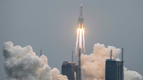 Запуск ракеты на космодроме в Китае, фото из архива - Sputnik Азербайджан