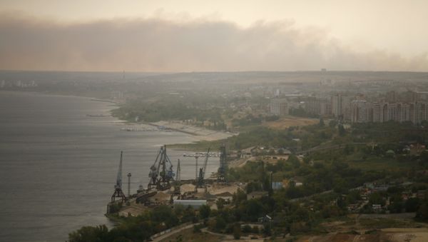 Пыльная буря над Волгоградом - Sputnik Азербайджан