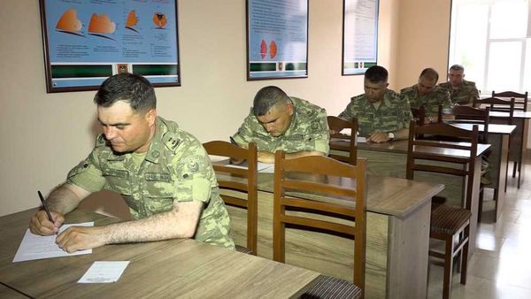 Naxçıvan Qarnizonu Qoşunlarında növbəti komandir hazırlığı məşğələsi - Sputnik Азербайджан