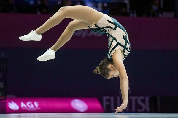 Бьянка  Энрикес (Чили ) на чемпионате мира по аэробной гимнастике в Баку - Sputnik Азербайджан
