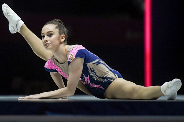 Джаббарлы Нурджан (Азербайджан) на чемпионате мира по аэробной гимнастике в Баку - Sputnik Азербайджан