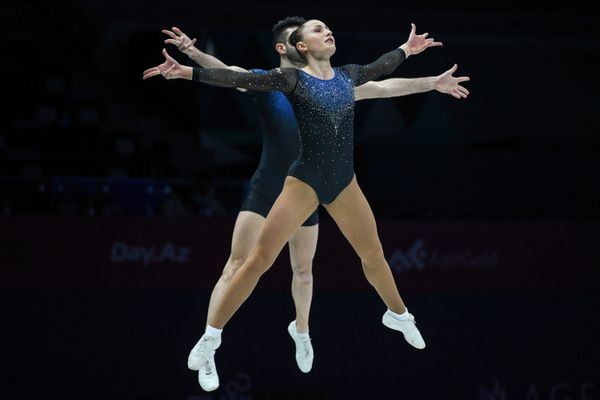 Выступление команды Италии по спортивной аэробике на 16-м чемпионате мира в Баку - Sputnik Азербайджан