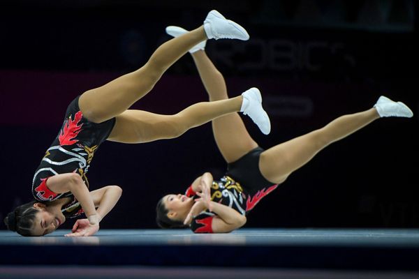 Выступление команды Таиланда по спортивной аэробике на 16-м чемпионате мира в Баку - Sputnik Азербайджан