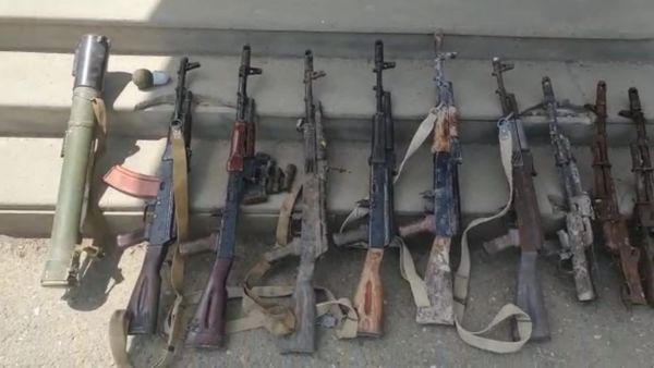 Обнаруженные запасы вооружения и боеприпасов армии Армении освобожденном от оккупации Ходжавендском районе - Sputnik Азербайджан