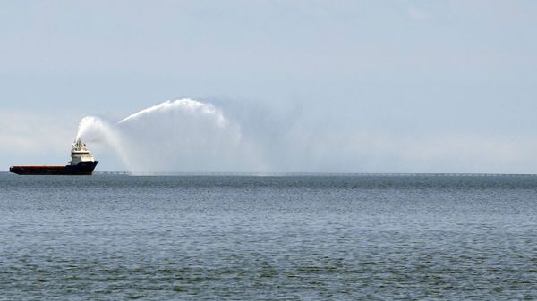Параход на Каспийском море, фото из архива - Sputnik Азербайджан