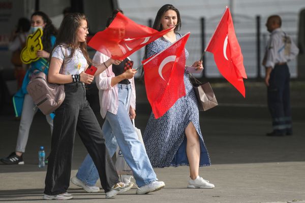 Bakıda Türkiyə yığmasının azarkeşləri. - Sputnik Азербайджан