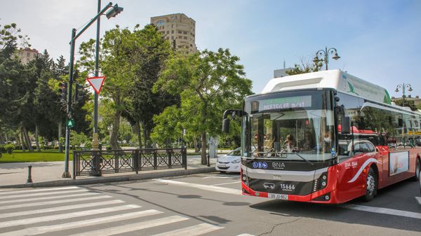 Bakıda Bakubus avtobusu, arxiv şəkli - Sputnik Азербайджан