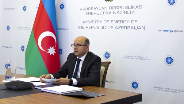 Министр энергетики Азербайджана Парвиз Шахбазов на IV заседании министров энергетики Организации экономического сотрудничества (ОЭС) - Sputnik Азербайджан