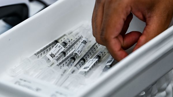 Шприцы, наполненные вакциной Pfizer / BioNtech, фото из архива  - Sputnik Азербайджан