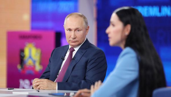 Rusiya prezidenti Vladimir Putin, 30 iyun 2021-ci il  - Sputnik Азербайджан