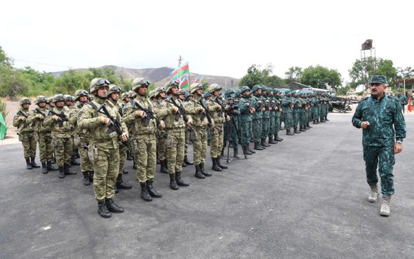 Церемония открытия новых воинских частей ГПС в Губадлы и Лачин - Sputnik Азербайджан