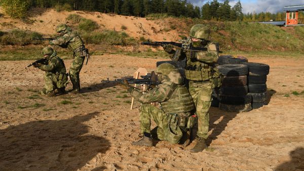 Тренировка спецназа Западного военного округа - Sputnik Азербайджан