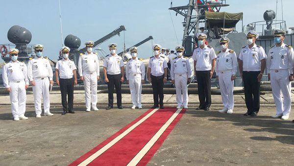 Dəniz Kuboku müsabiqəsində iştirak edən hərbi dənizçilərimiz İrandadırlar - Sputnik Азербайджан
