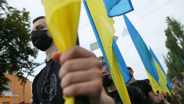 Марш защитников в Киеве - Sputnik Азербайджан