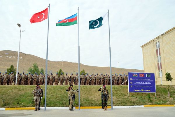 “Üç qardaş - 2021” beynəlxalq təliminin açılış mərasimi - Sputnik Азербайджан