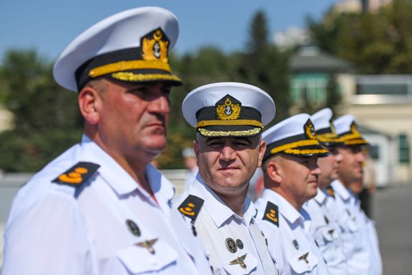 Военные Военно-морского флота Азербайджана на территории Бакинского морского порта. - Sputnik Азербайджан