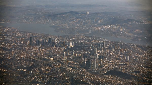 Вид на город Стамбул с высоты птичьего полета, фото из архива - Sputnik Азербайджан