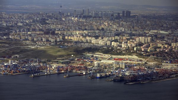 Вид с воздуха на город Стамбул, фото из архива - Sputnik Азербайджан