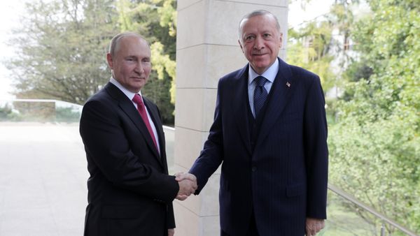 Президент РФ В. Путин провел переговоры с президентом Турции Р. Эрдоганом - Sputnik Азербайджан