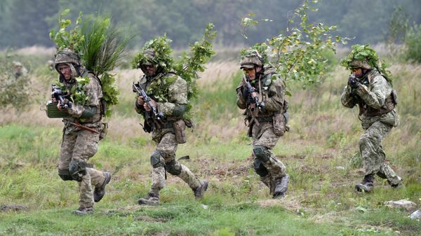 Совместные учения военнослужащих Украины и США - Sputnik Азербайджан