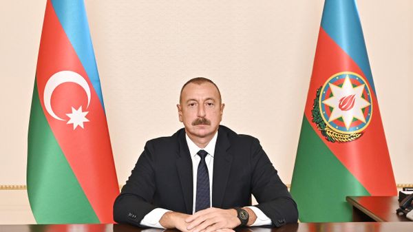 Президент Ильхам Алиев во время выступления на заседании Совета глав государств СНГ - Sputnik Азербайджан