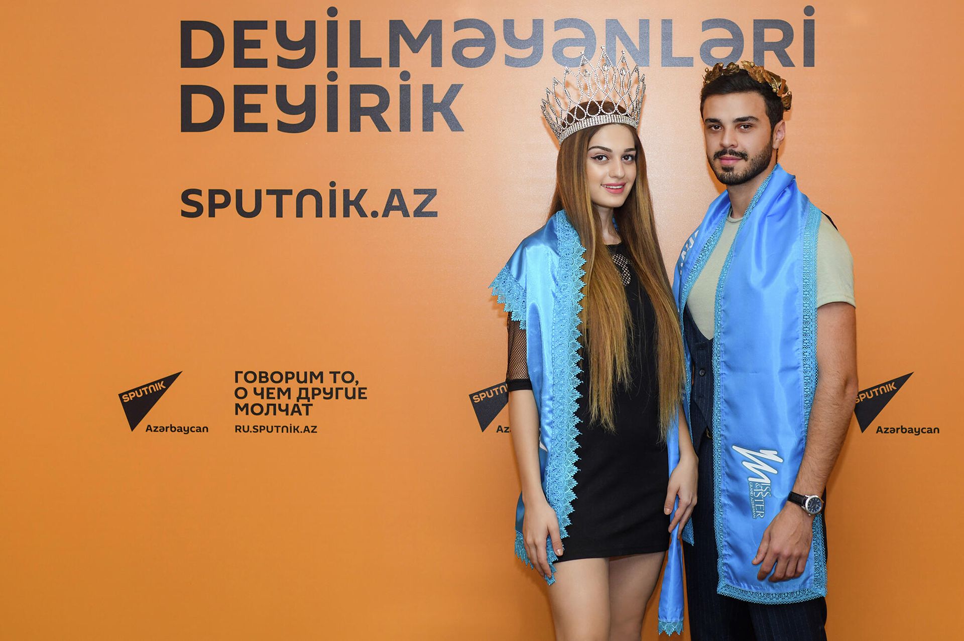 Miss Grand Azerbaijan-2021 Айдан Йешилдаг и Mister Grand Azerbaijan Хагани Гусейнов - Sputnik Азербайджан, 1920, 26.10.2021