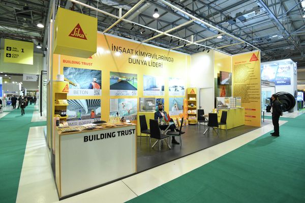 Стенд компании SIKA Azerbaijan на выставке "Восстановление, Реконструкция и Развитие Карабаха" (Rebuild Karabakh 2021). - Sputnik Азербайджан