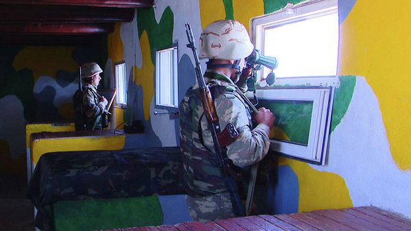 Азербайджанские военнослужащие на боевой позиции, фото из архива - Sputnik Азербайджан