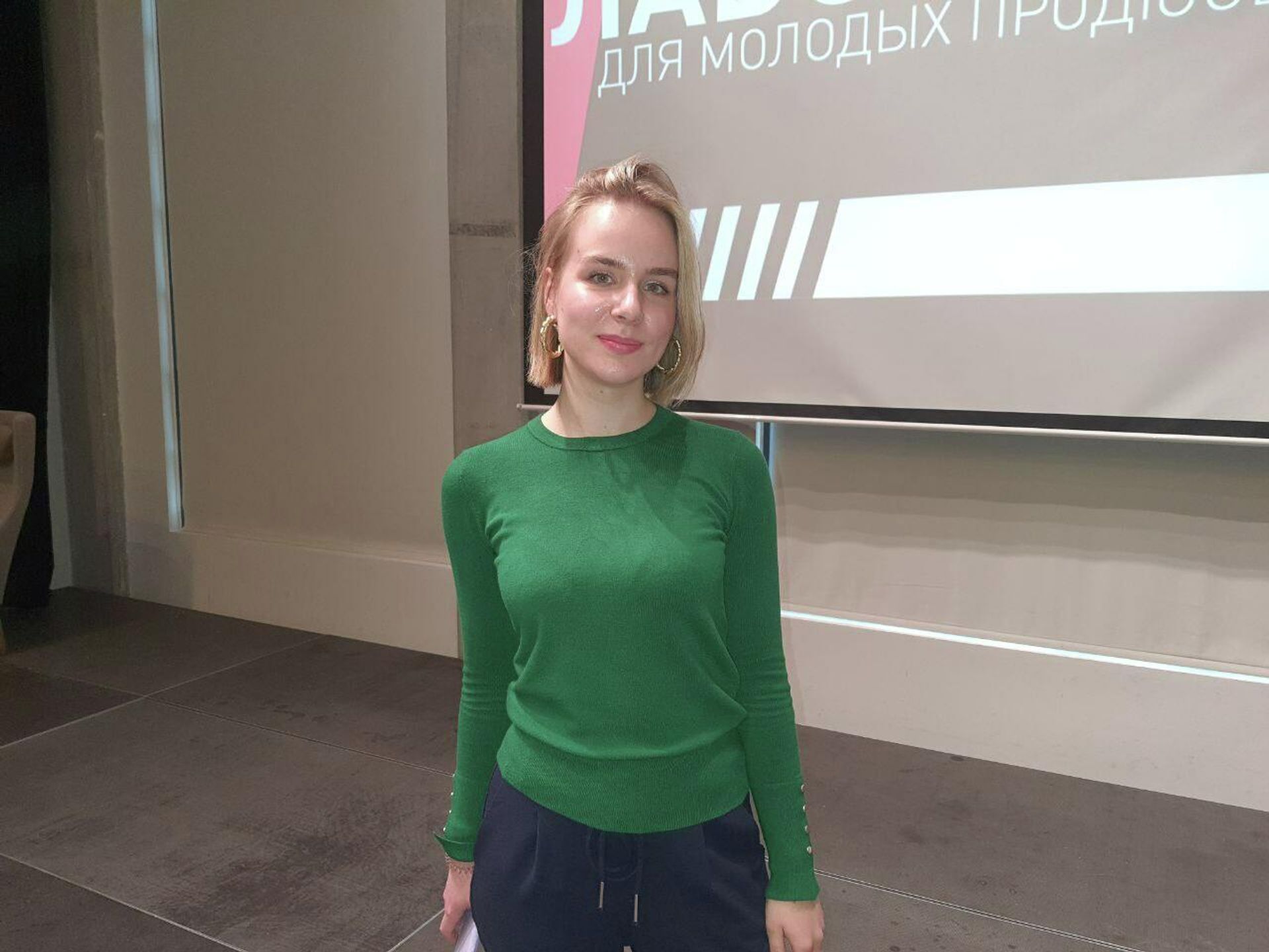 Студентка второго курса Маргарита Клиничева - Sputnik Азербайджан, 1920, 29.10.2021