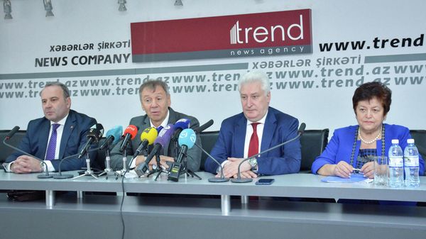 Пресс-конференция на тему Проблемы укрепления мира в Кавказском регионе по итогам российско-азербайджанской конференции  - Sputnik Азербайджан