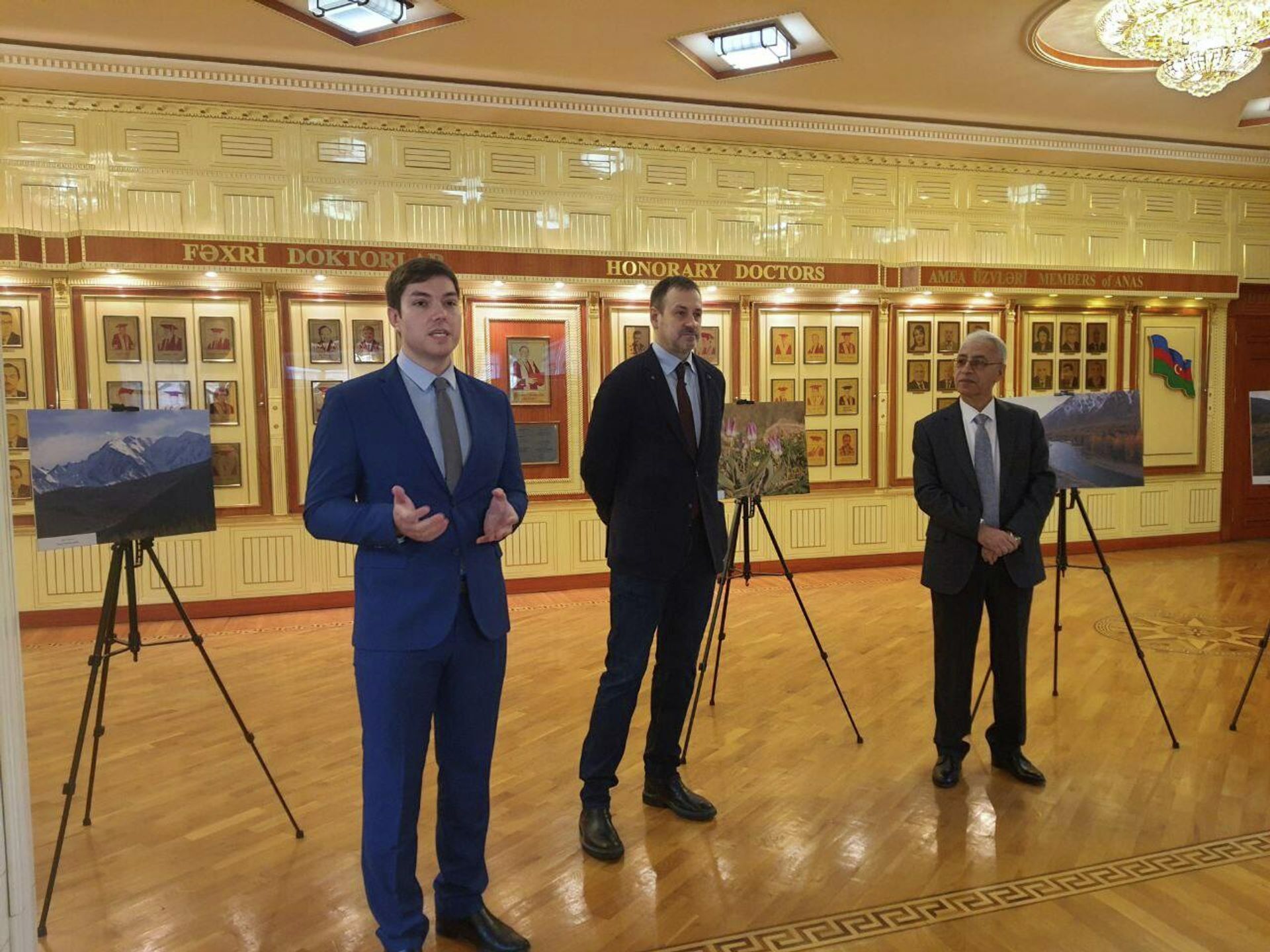 Торжественное открытие выставки «Алтай – родина тюрков» - Sputnik Азербайджан, 1920, 26.11.2021