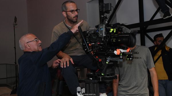 Mərmər Soyuğu filminin çəklişi zamanı - Sputnik Азербайджан