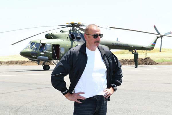 Ильхам Алиев в Физулинском районе. - Sputnik Азербайджан