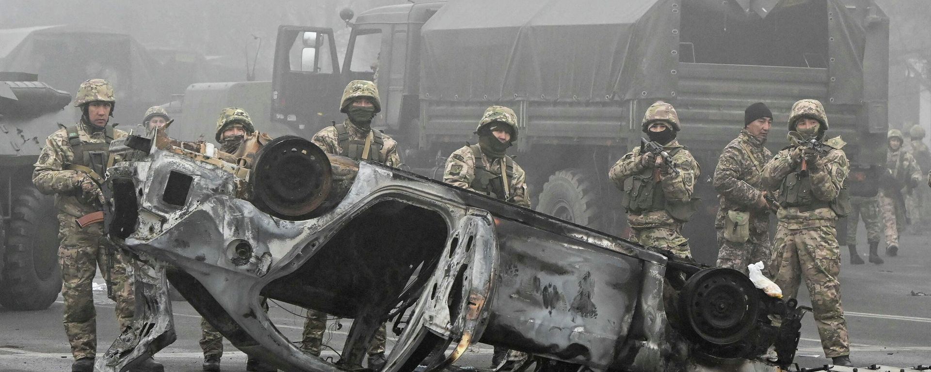 Беспорядки в Казахстане - Sputnik Азербайджан, 1920, 06.01.2022