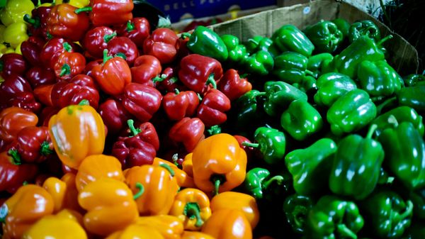 Продажа перца на рынке, фото из архива - Sputnik Азербайджан