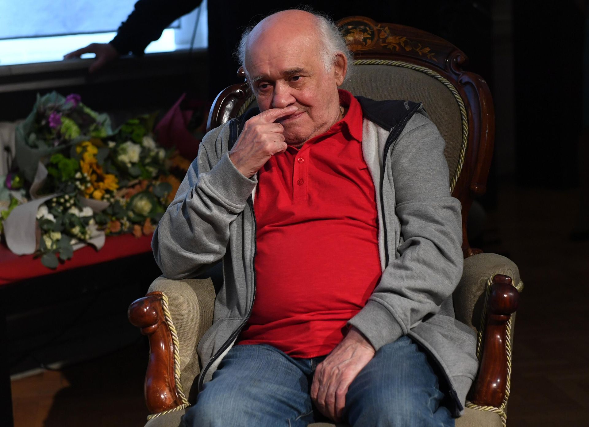 Актер Расми Джабраилов во время сбора труппы Московского академического театра имени Владимира Маяковского в Москве - Sputnik Азербайджан, 1920, 24.01.2022