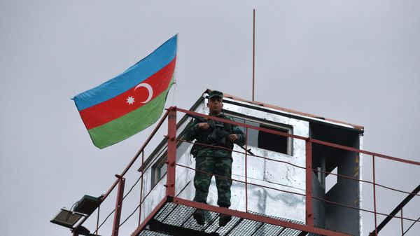 Азербайджанские пограничники приступают к несению службы по охране границы с Ираном на пограничной заставе Миндживан в Зангиланском районе - Sputnik Азербайджан