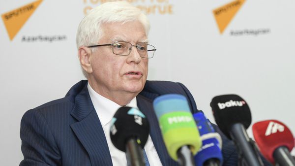 Пресс-конференция посла России в Азербайджане Михаила Бочарникова - Sputnik Азербайджан