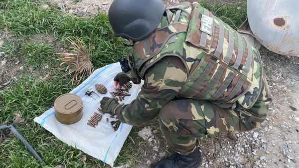Найденные в Сабунчинском Баку боеприпасы - Sputnik Азербайджан