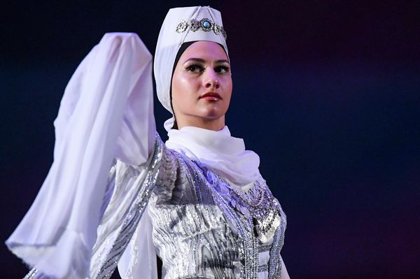 Выступление королевского национального балета из Тбилиси на сцене Дворца Гейдара Алиева в Баку. - Sputnik Азербайджан