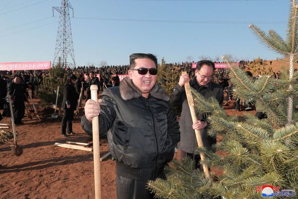 "Деревья с глубокими корнями могут пережить любой шторм, точно так же невозможно победить партию, опирающуюся на народ", - сказал Ким Чен Ын. - Sputnik Азербайджан